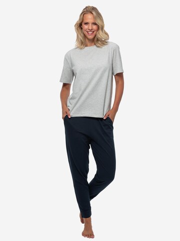 SCHIESSER Pyjama 'Organic Cotton' in Blau