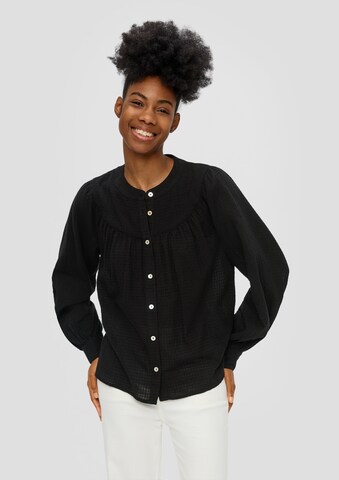 QS Blouse in Black: front