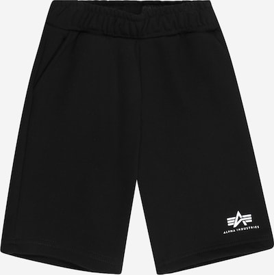 ALPHA INDUSTRIES Hlače u crna / bijela, Pregled proizvoda