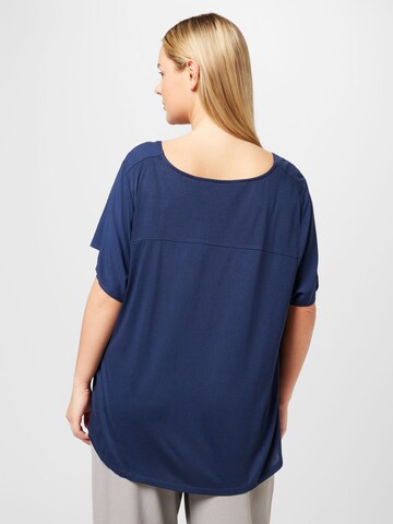 T-shirt 'BRIT' Vero Moda Curve en bleu