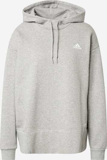 ADIDAS PERFORMANCE Sportsweatshirt in graumeliert / weiß, Produktansicht