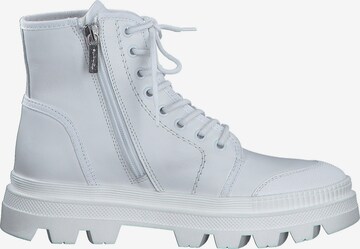 TAMARIS Lace-Up Ankle Boots in White