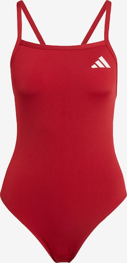Sportinis maudymosi kostiumėlis 'Ess' iš ADIDAS PERFORMANCE, spalva – raudona / balta, Prekių apžvalga