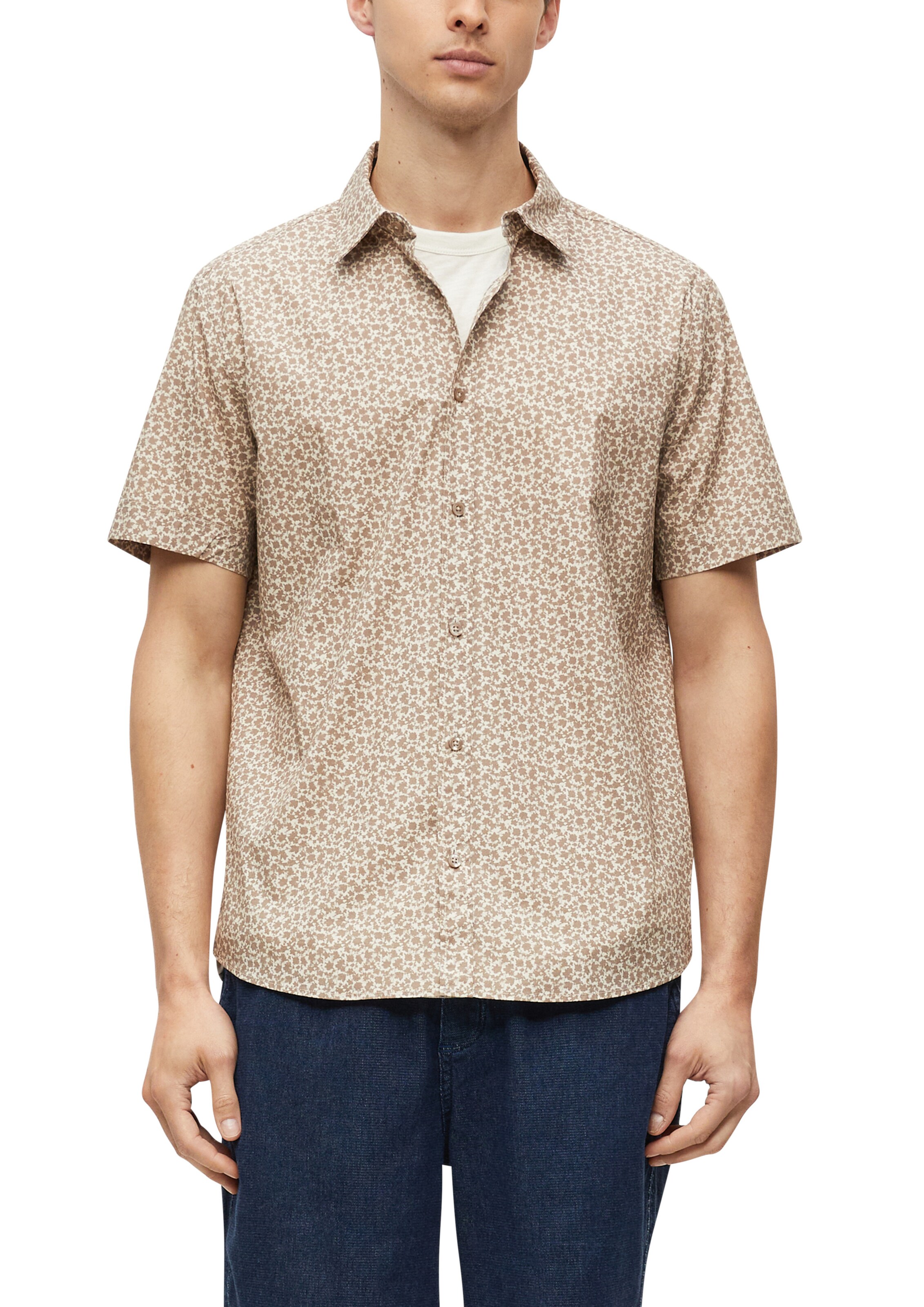 s.Oliver Regular fit Button Up Shirt in Brown