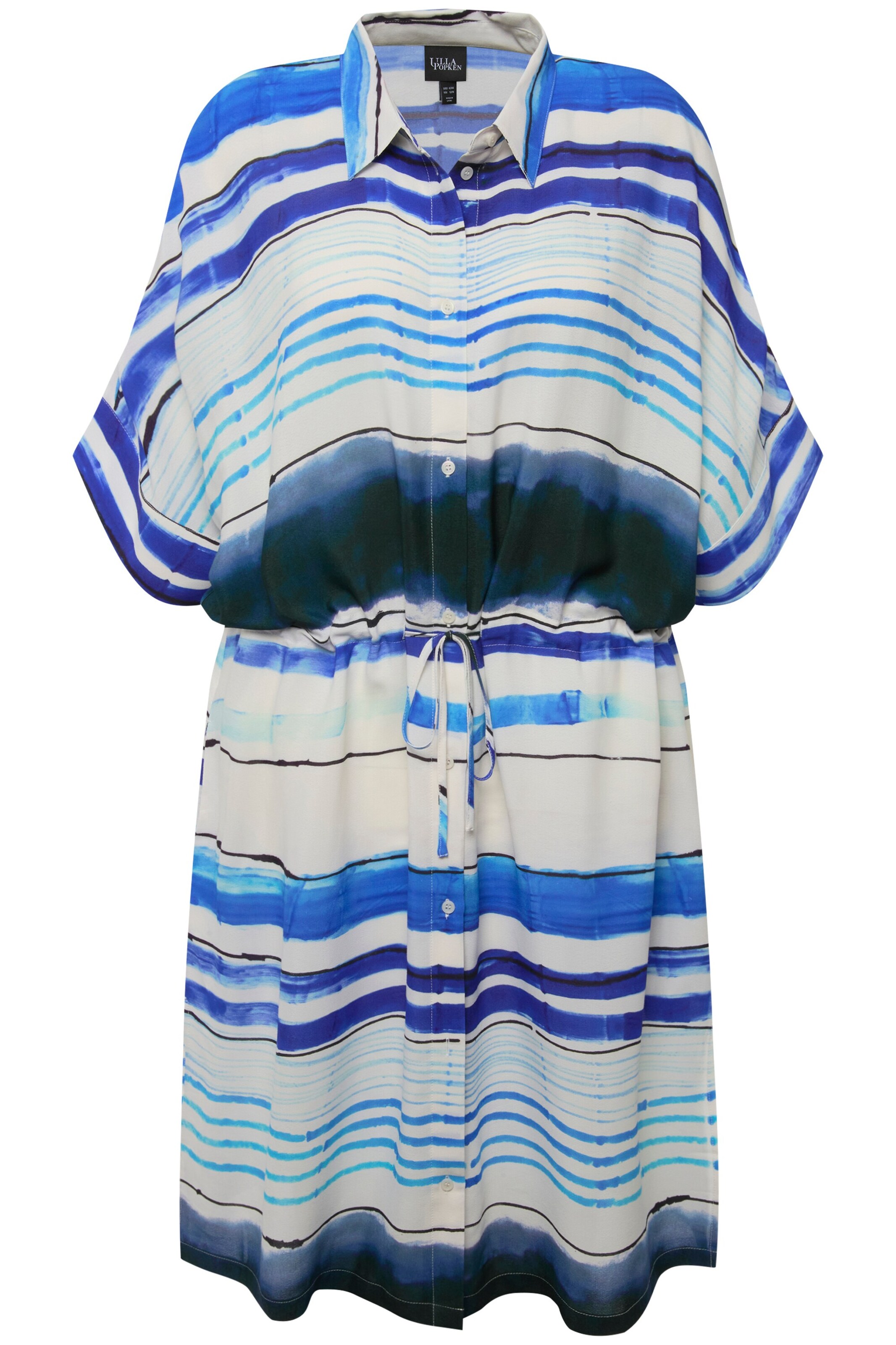 Ulla Popken Blousejurk in Blauw: voorkant