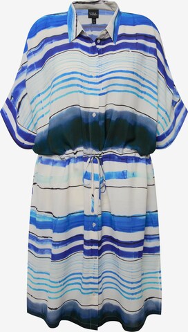 Ulla Popken Shirt Dress in Blue: front