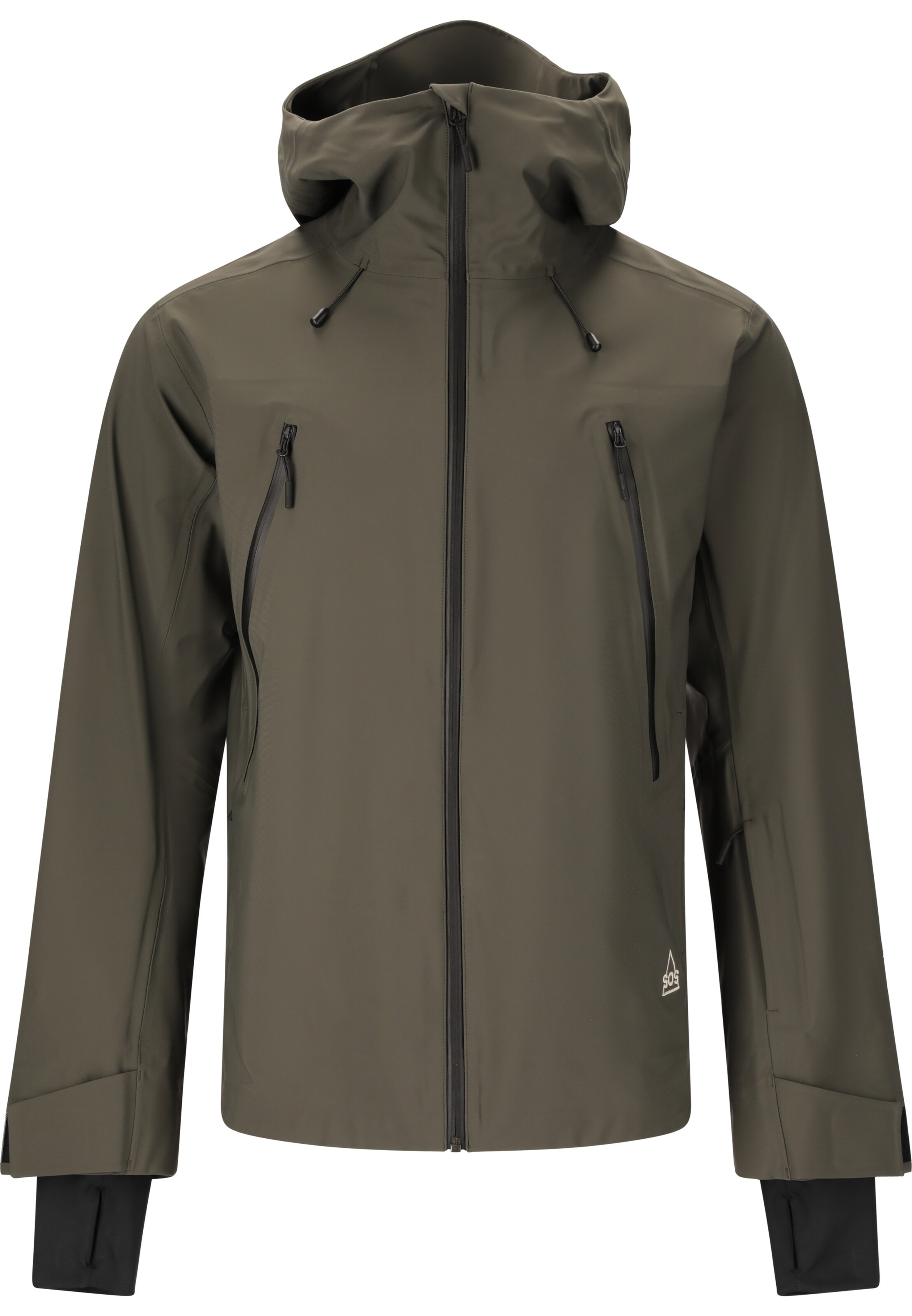 SOS Outdoorjacke 'Hoverla' in Grün: Vorderseite