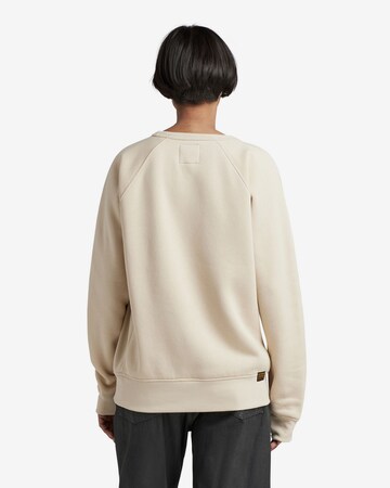 G-Star RAW Sweatshirt 'Premium core 2.0' in Beige