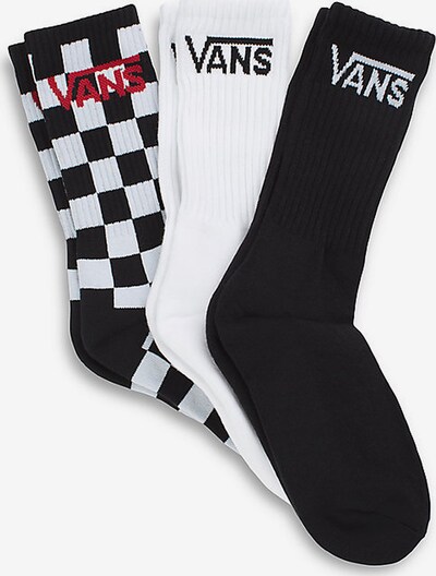 VANS Socks 'BY CLASSIC CREW BOYS (1-6)' in Red / Black / White, Item view