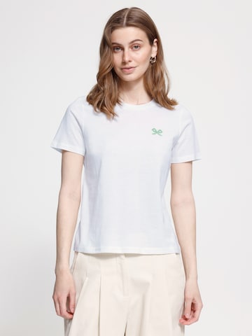 ICHI Тениска 'IHCAMINNA' в бяло: отпред