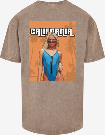 Merchcode Shirt 'Grand California' in Brown