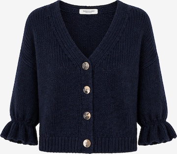 SASSYCLASSY Oversizestrickjacke in Blau: Vorderseite