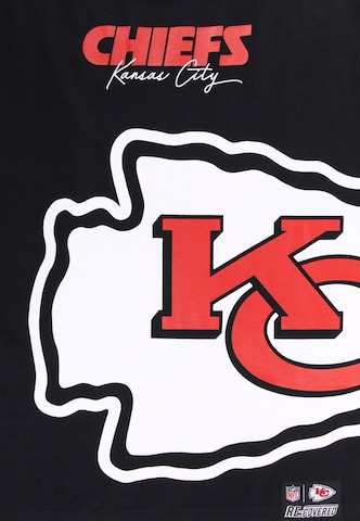 Recovered T-Shirt 'NFL Chiefs Kansas City Cut and Sew Oversized' in Schwarz