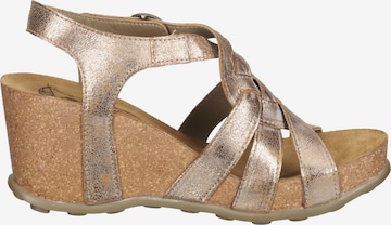 FLY LONDON Strap Sandals in Gold