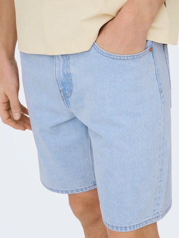 Regular Jean 'ONSEdge' Only & Sons en bleu