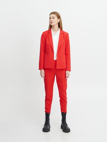 ICHI - Slimfit Blazer 'Lexi' en rojo
