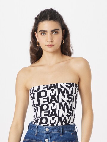 Tommy Jeans Top 'Repeat' in Schwarz: Vorderseite