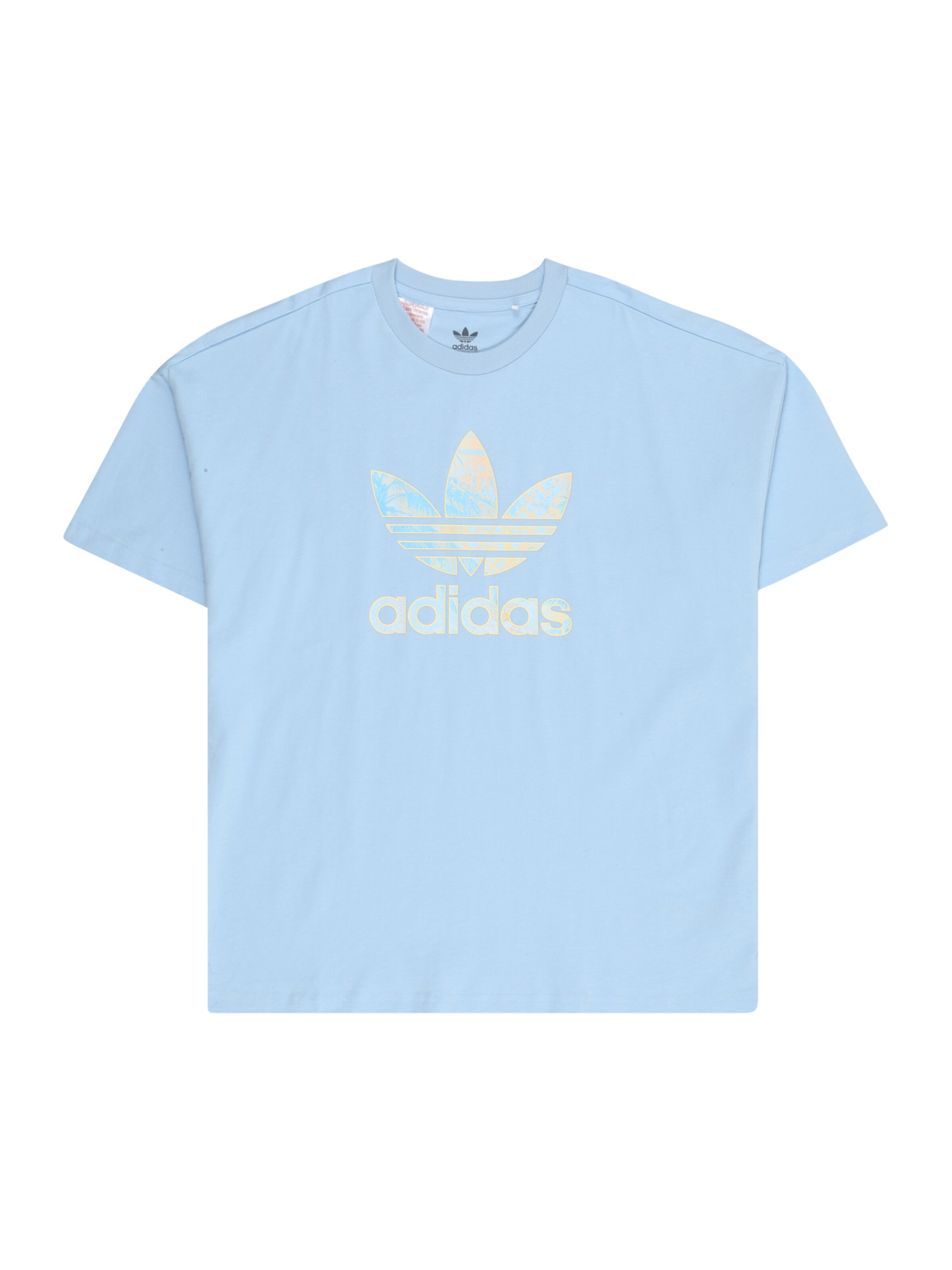 ADIDAS ORIGINALS Тениска в синьо: отпред