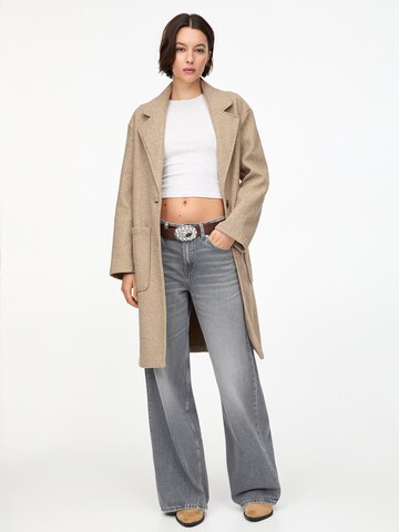 Pull&Bear Tussenmantel in Beige: voorkant