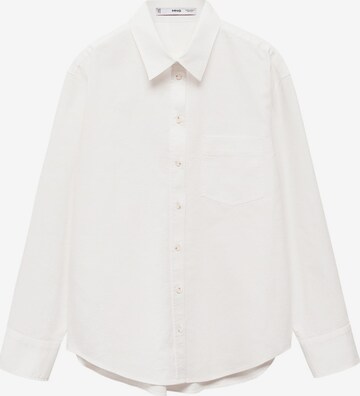 MANGO Bluse 'Marble' i hvid: forside