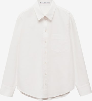 MANGO Blouse 'Marble' in White: front