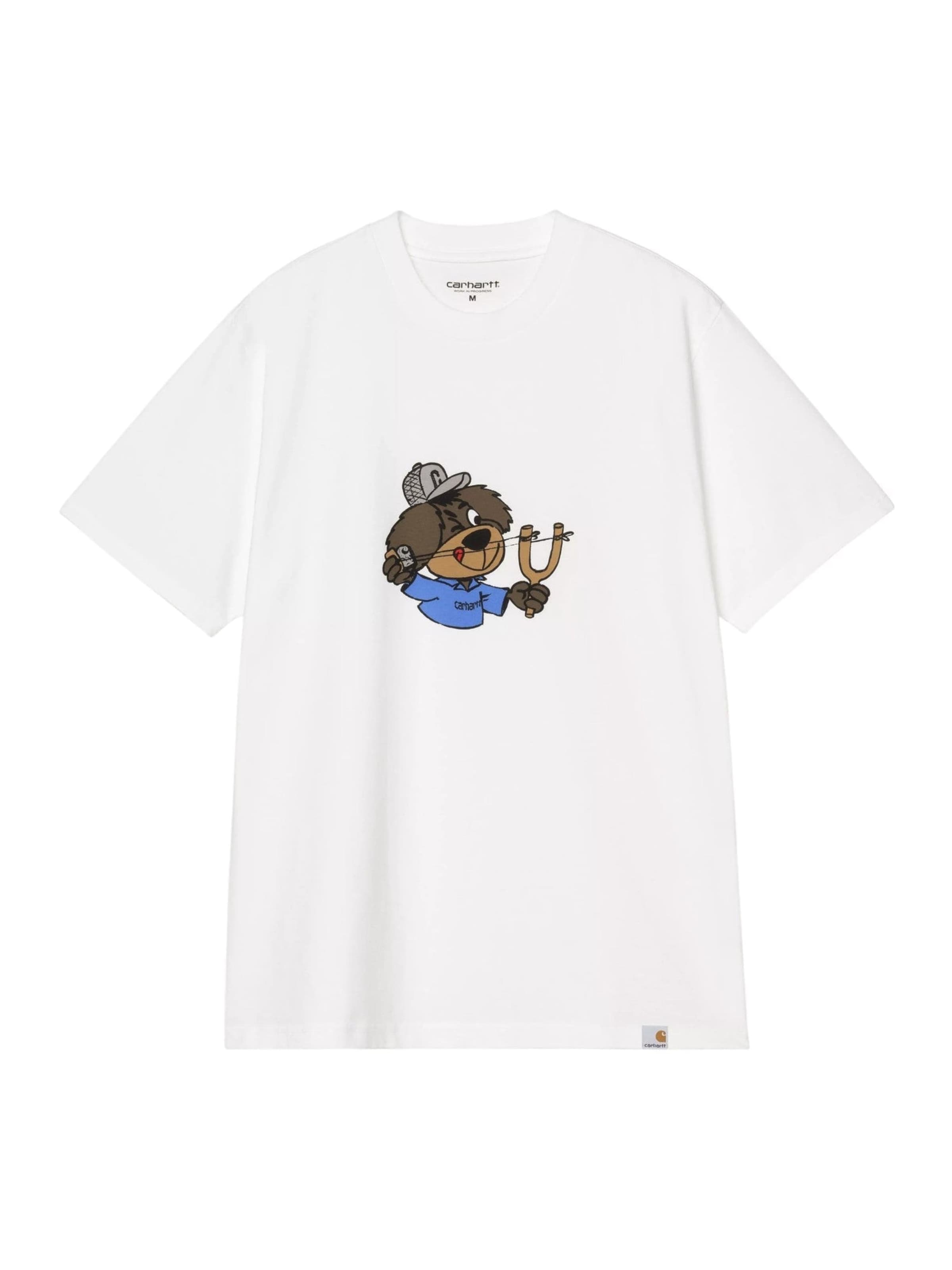 Maglietta 'S/S SLINGSHOT T-SHIRT WHITE HEAVY' di Carhartt WIP in bianco: frontale