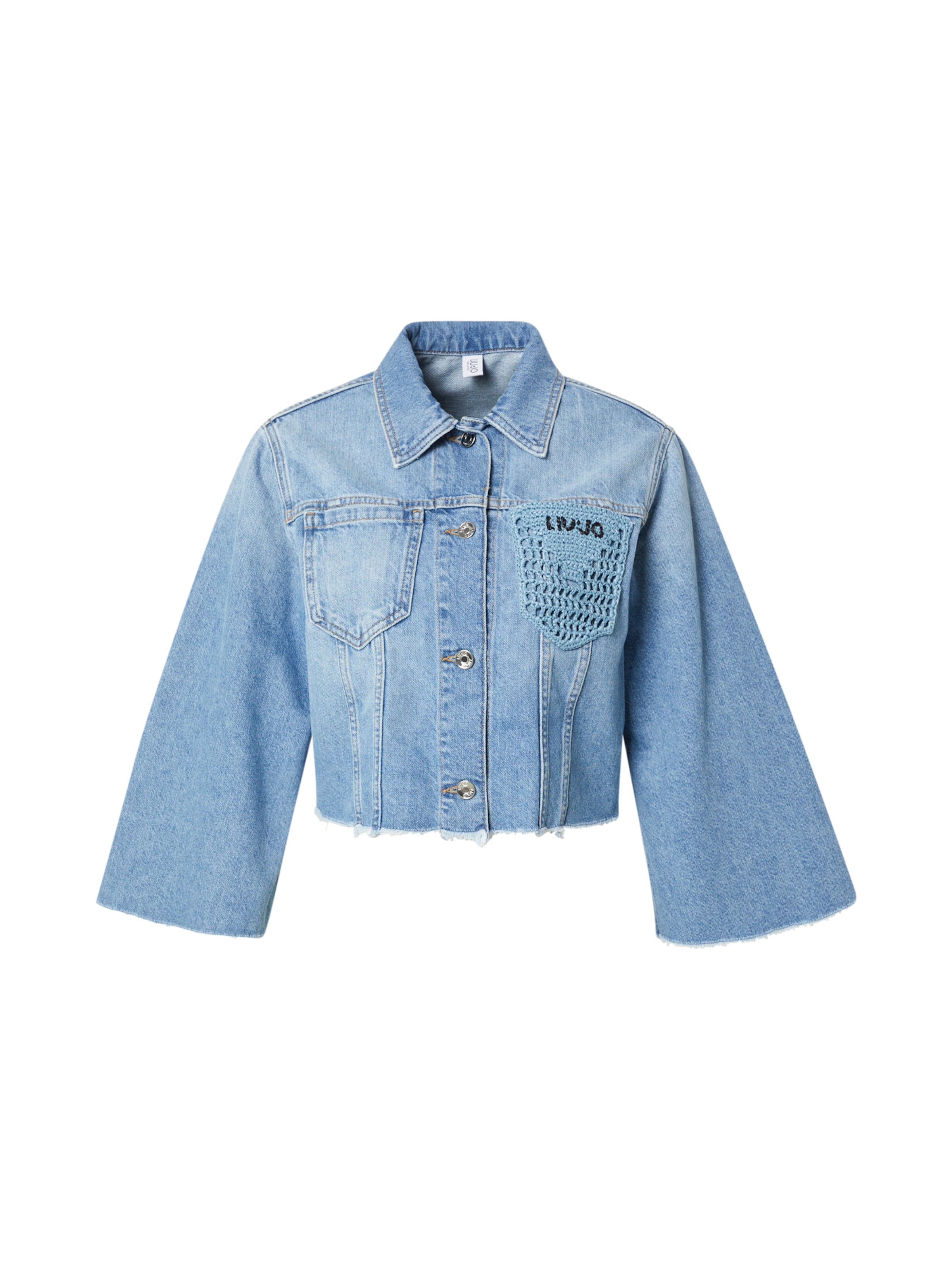 Liu Jo Φθινοπωρινό και ανοιξιάτικο μπουφάν σε μπλε: μπροστά