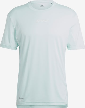 ADIDAS TERREX Performance Shirt 'Multi' in Blue: front