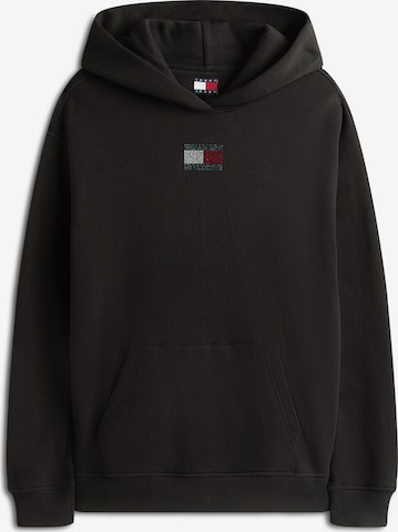 melns Tommy Jeans Sportisks džemperis: no priekšpuses