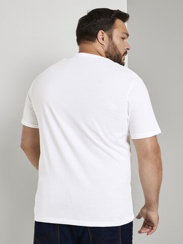 TOM TAILOR Men + Regular fit T-shirt i vit