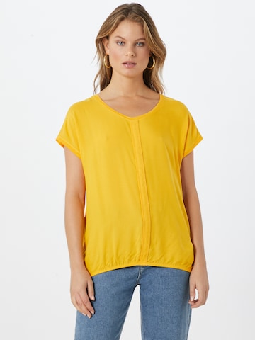 CECIL T-shirt 'Indra' i gul: framsida