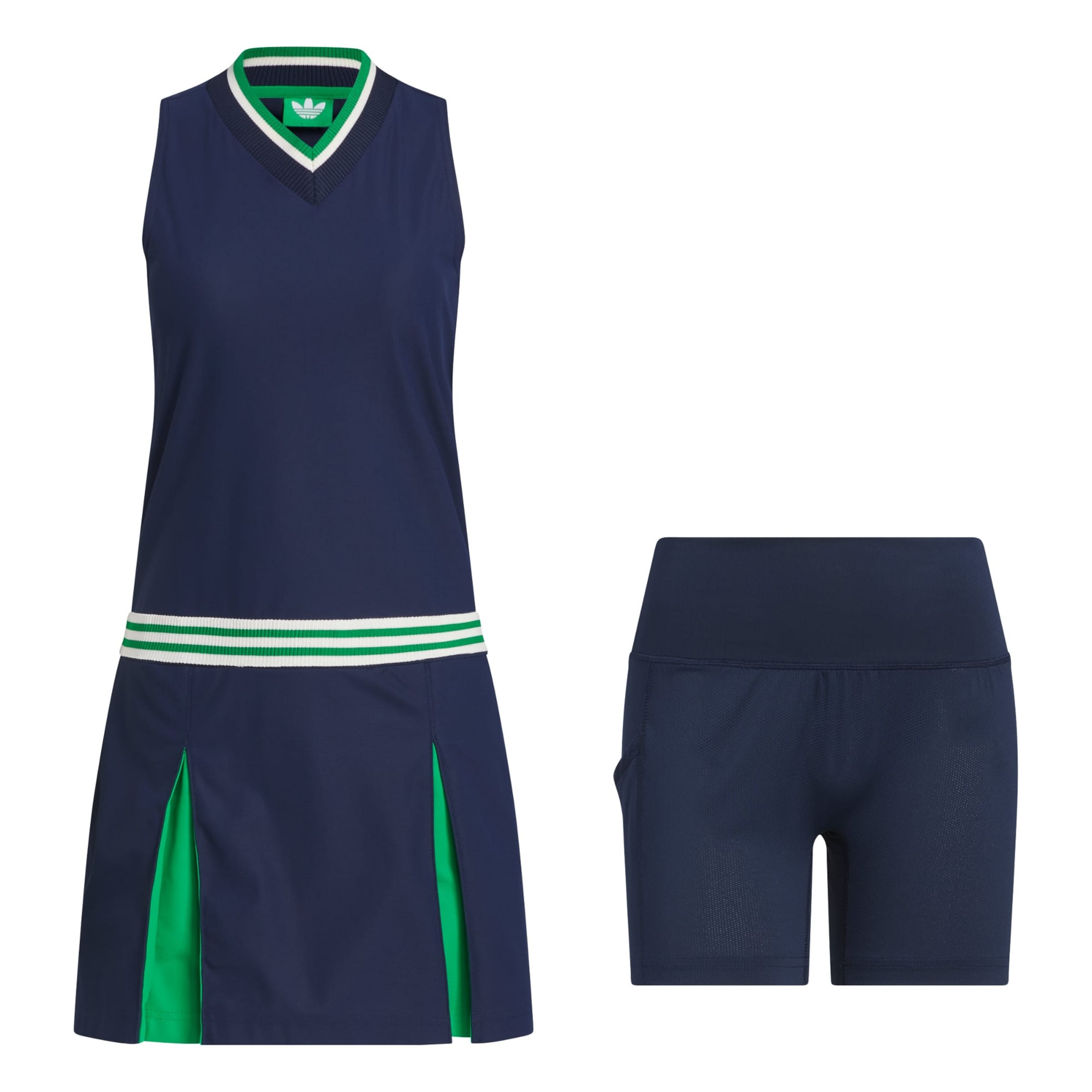 ADIDAS PERFORMANCE Set: Sportkleid mit Sportshorts &#x27;Originals&#x27; in Blau: Vorderseite
