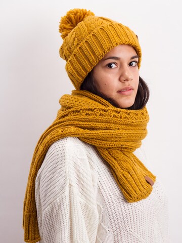 Manufaktur13 Beanie 'Rough Knit' in Yellow