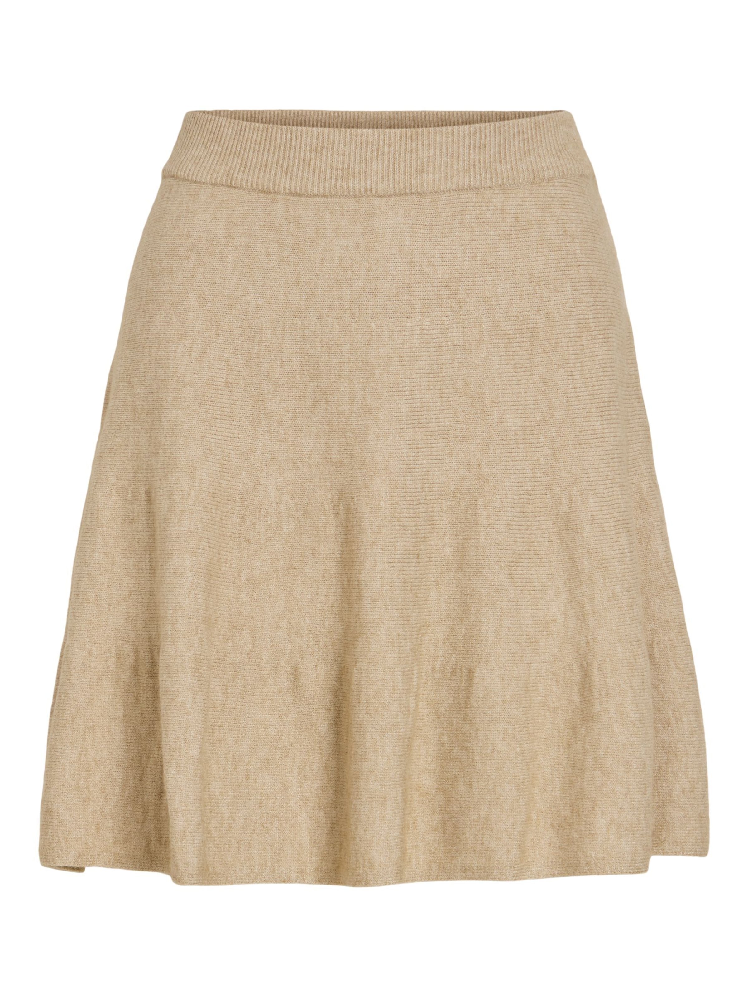 VILA Rok 'VIRil' in Beige: voorkant