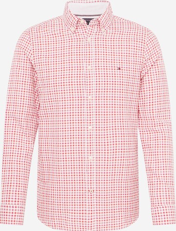 Coupe slim Chemise TOMMY HILFIGER en rose : devant