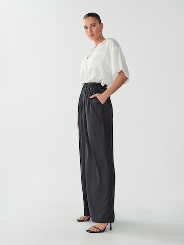 Willa Wide Leg Hose in Grau