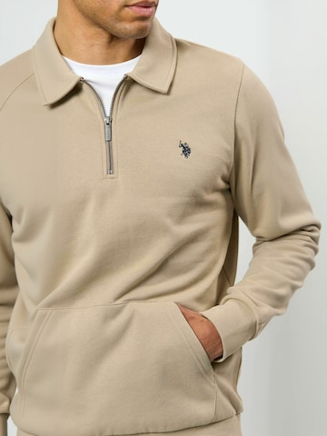 U.S. POLO ASSN. Neulepaita ' UMDagur ' värissä beige: etupuoli