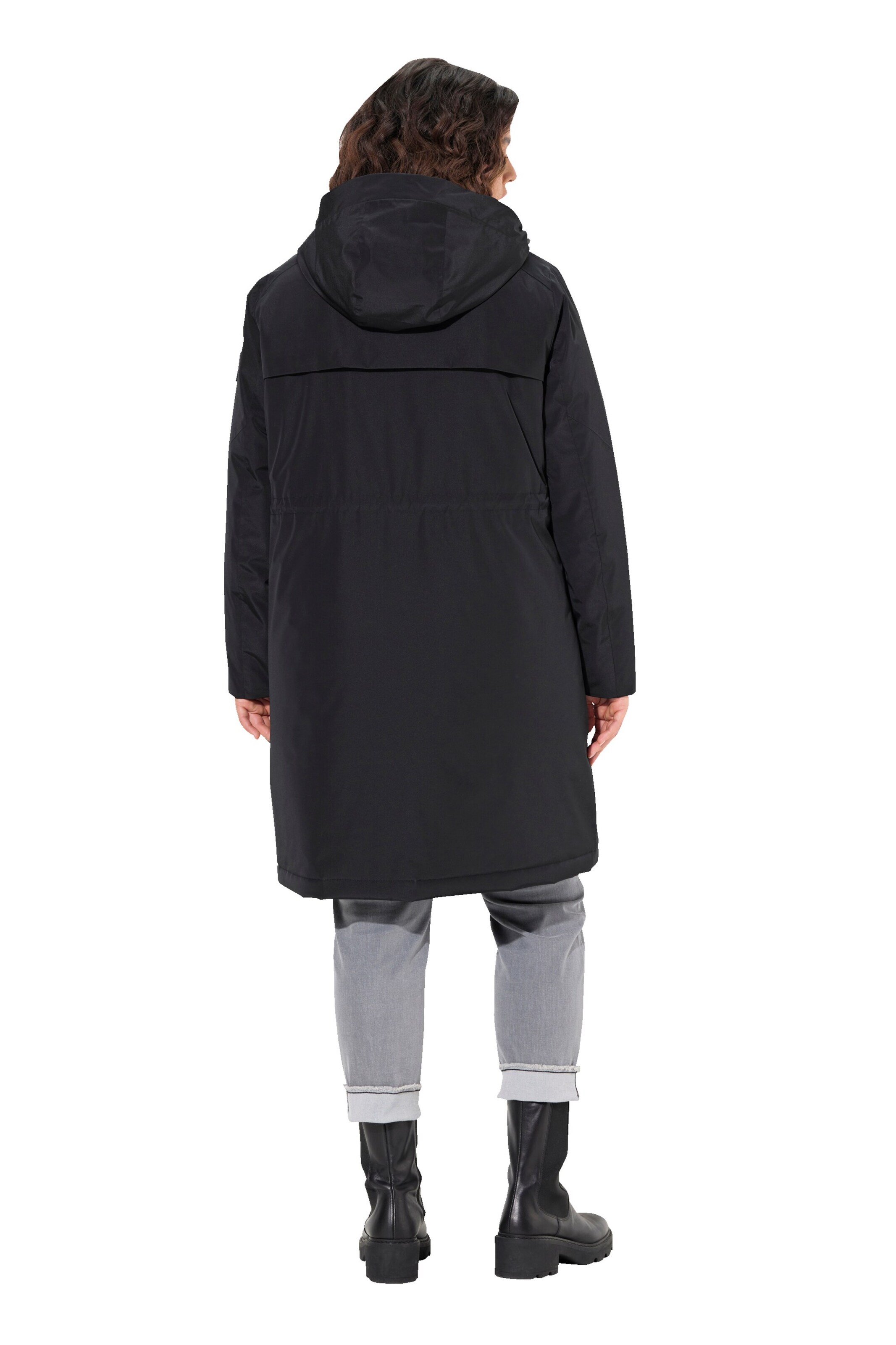 Ulla Popken Mantel in Schwarz