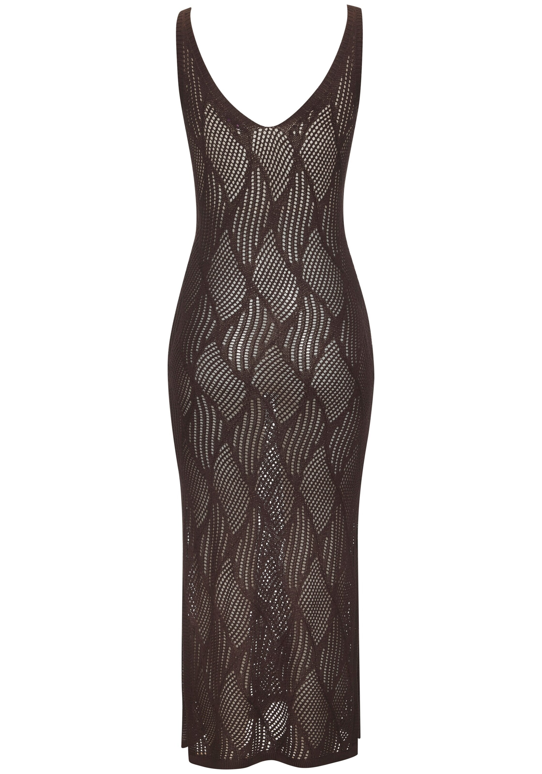 LASCANA Φόρεμα παραλίας σε καφέ