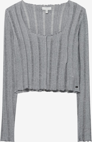 Pull&Bear Sweater in Grey: front