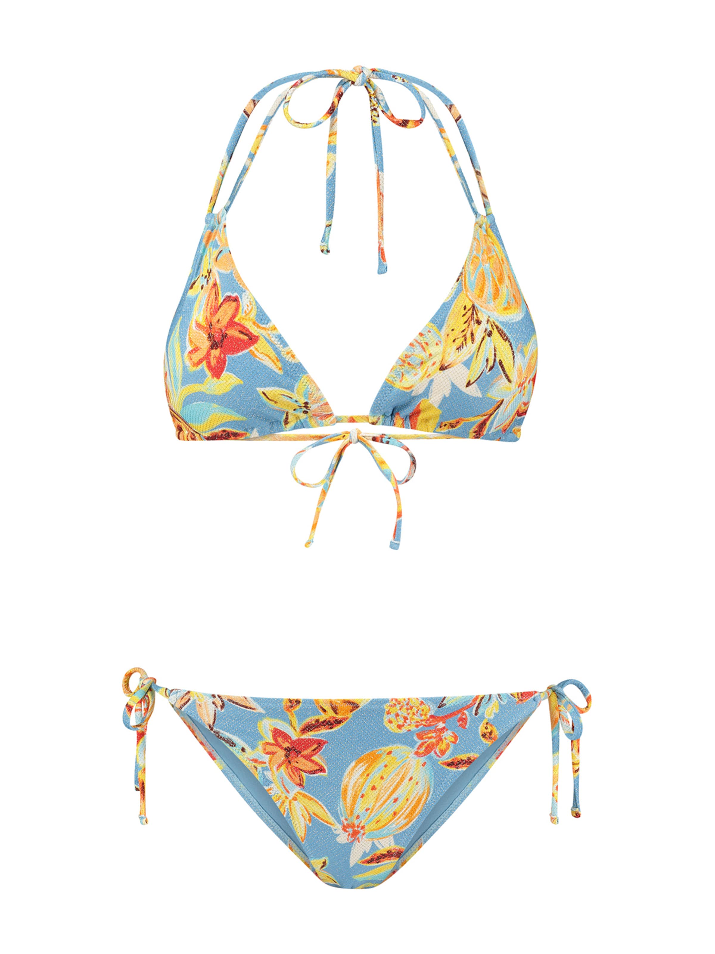 Shiwi Сутиен с триъгълни чашки Бански тип бикини 'Liz' в синьо: отпред