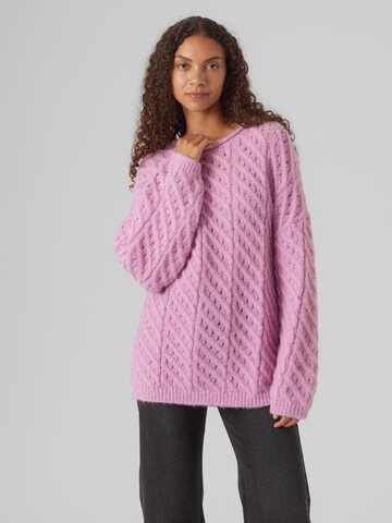 VERO MODA Sweater 'Hana' in Pink: front