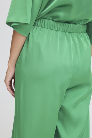 ICHI Wide leg Broek 'ICHNima' in Groen