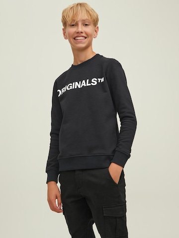 Jack & Jones Junior Sweatshirt 'Clean' in Black: front