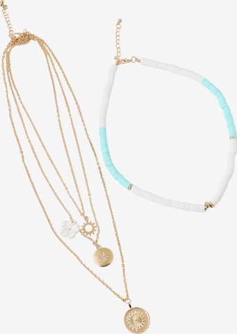 SOHI Zestaw biżuterii 'Kanti' w kolorze złoty: przód