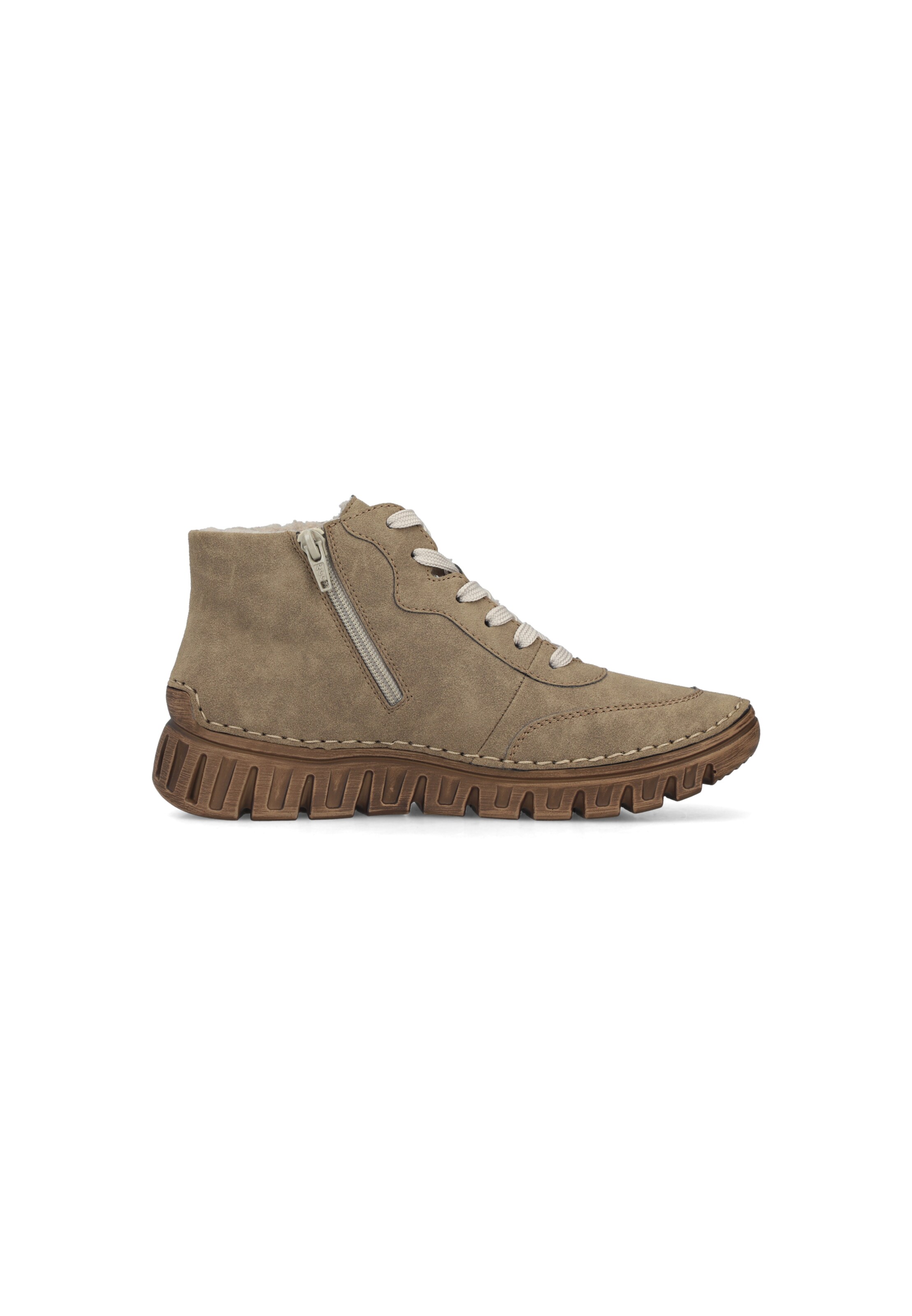 Bottines à lacets Rieker en beige