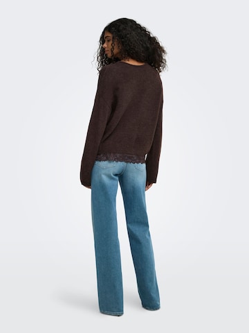 ONLY Sweater 'ONLCLOVER' in Brown