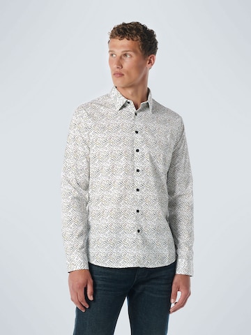 No Excess Regular fit Button Up Shirt in White: front