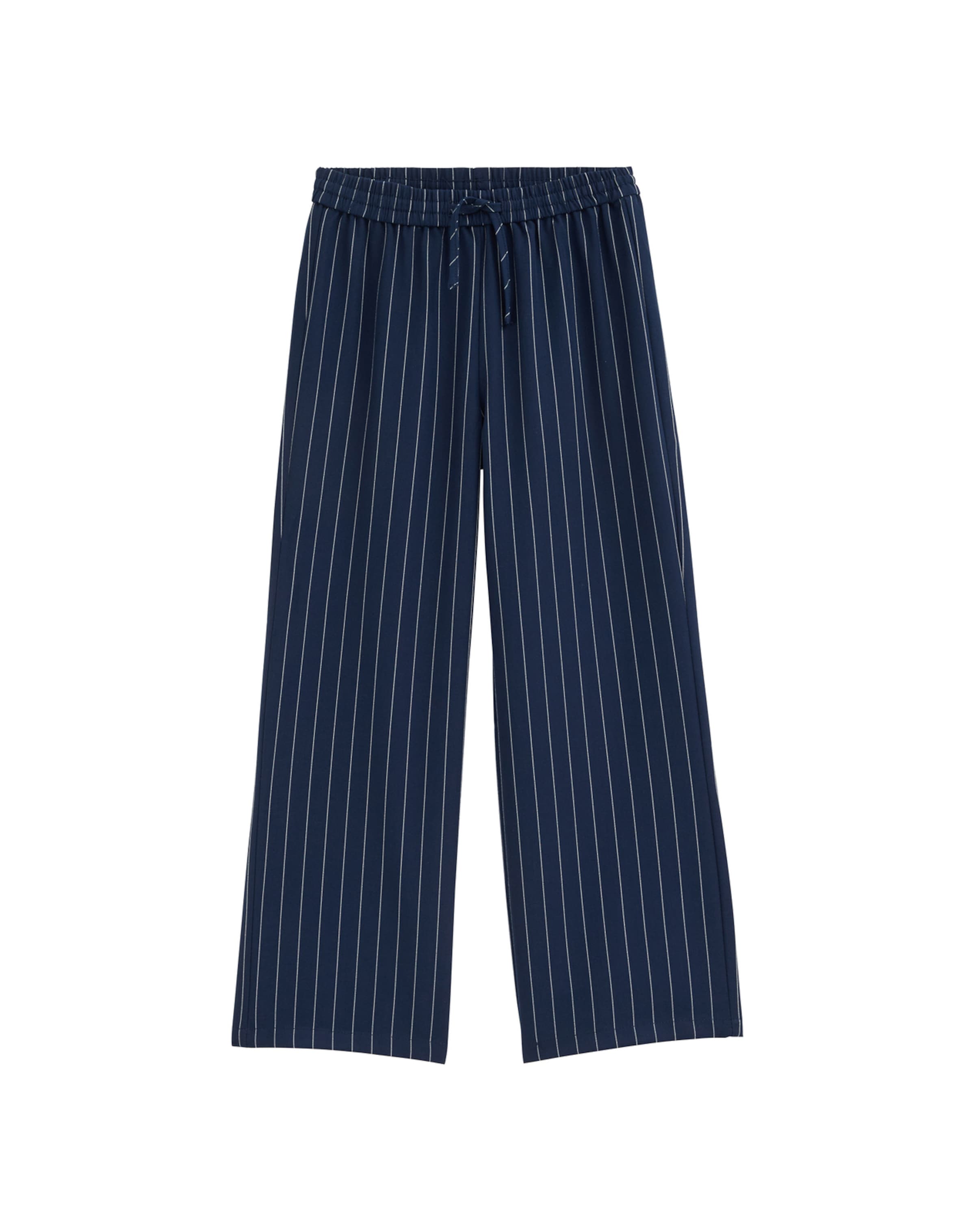 WE Fashion Wide leg Broek in Blauw: voorkant