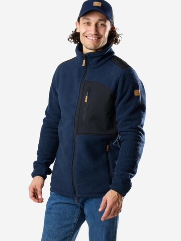 Veste en polaire 'Nordkap' SWEDEMOUNT en bleu : devant